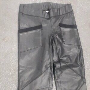 Love Yaya Faux leather black leggings pants 2